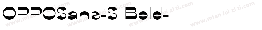 OPPOSans-S Bold字体转换